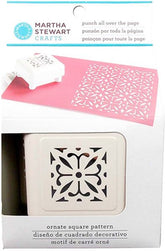Martha Stewart Ornate Square Pattern Punch All Over The Page - Al Masam Stationery LLC